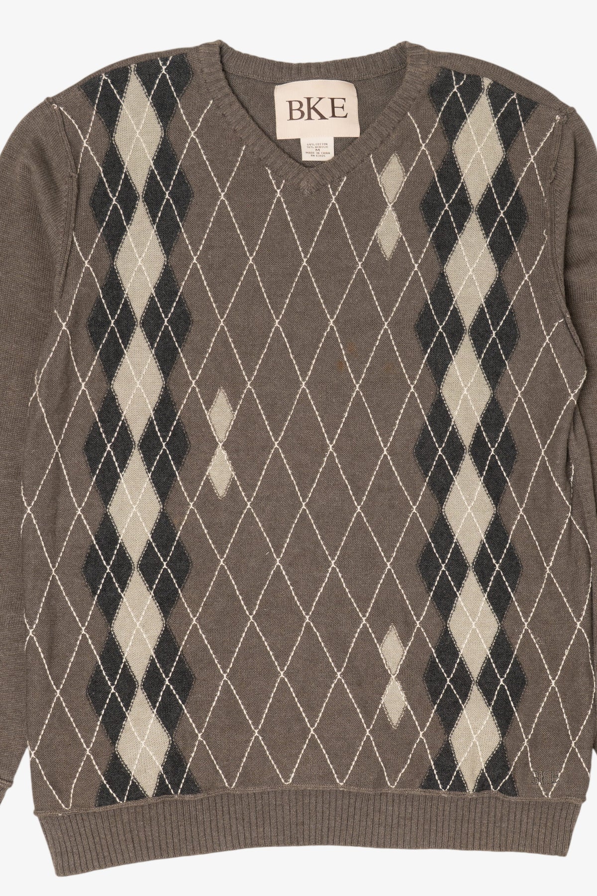 Brown BKE Argyle Sweater (2000s)