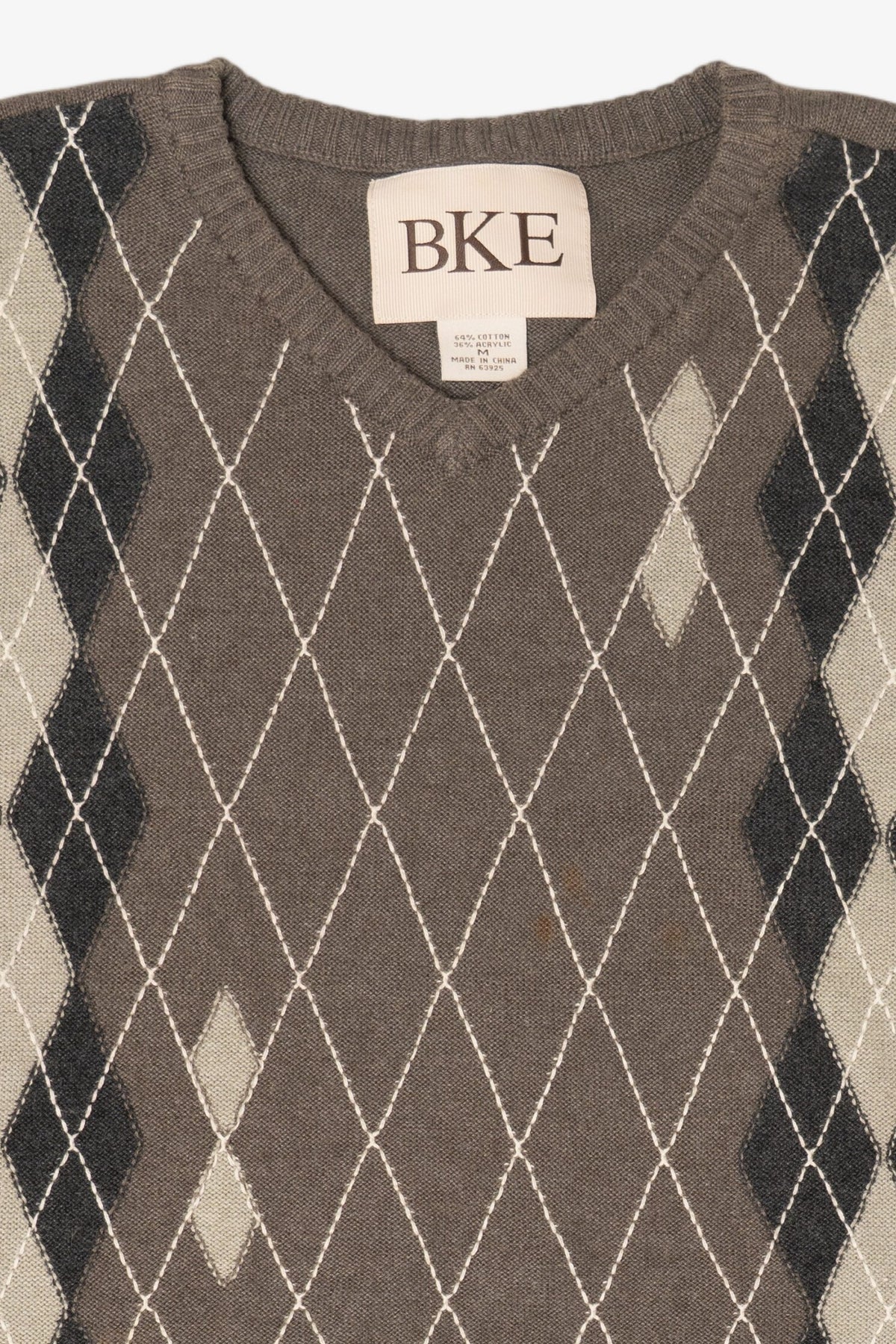 Brown BKE Argyle Sweater (2000s)