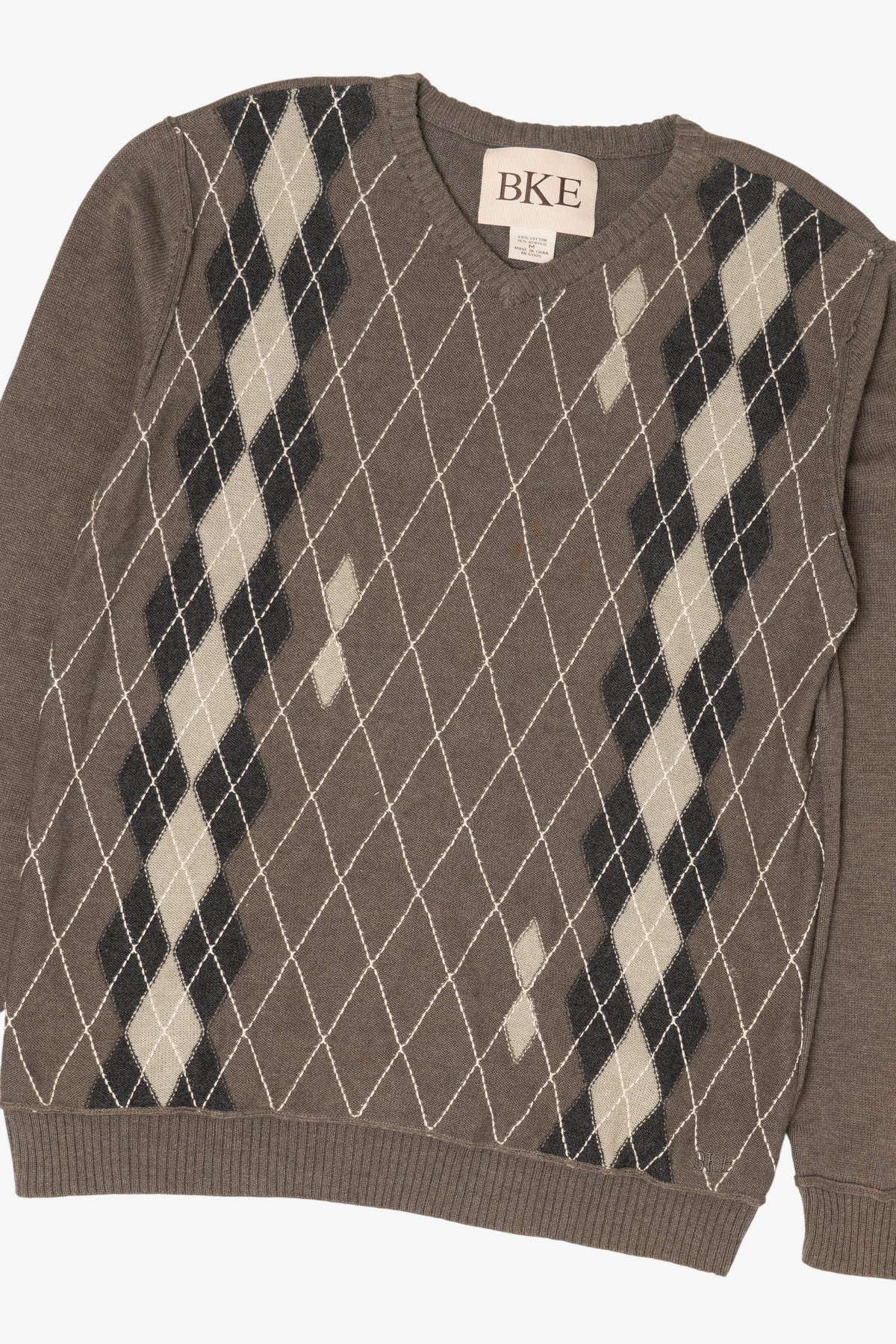 Brown BKE Argyle Sweater (2000s)