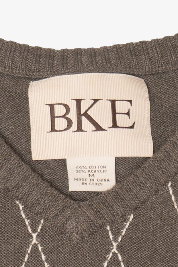 Brown BKE Argyle Sweater (2000s)