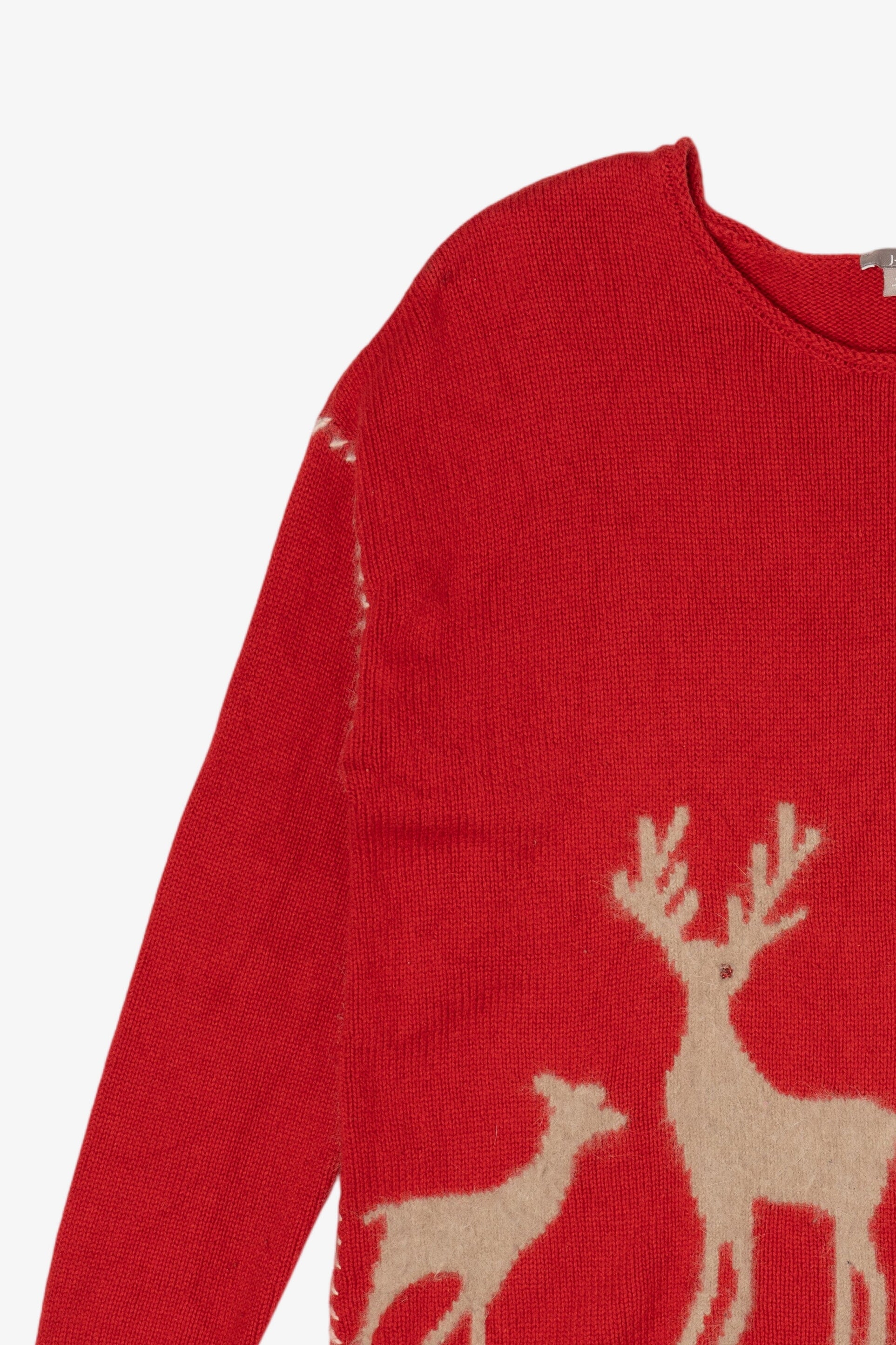 Vintage Red J.Jill Reindeer Sweater (2000s)
