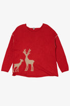 Vintage Red J.Jill Reindeer Sweater (2000s)