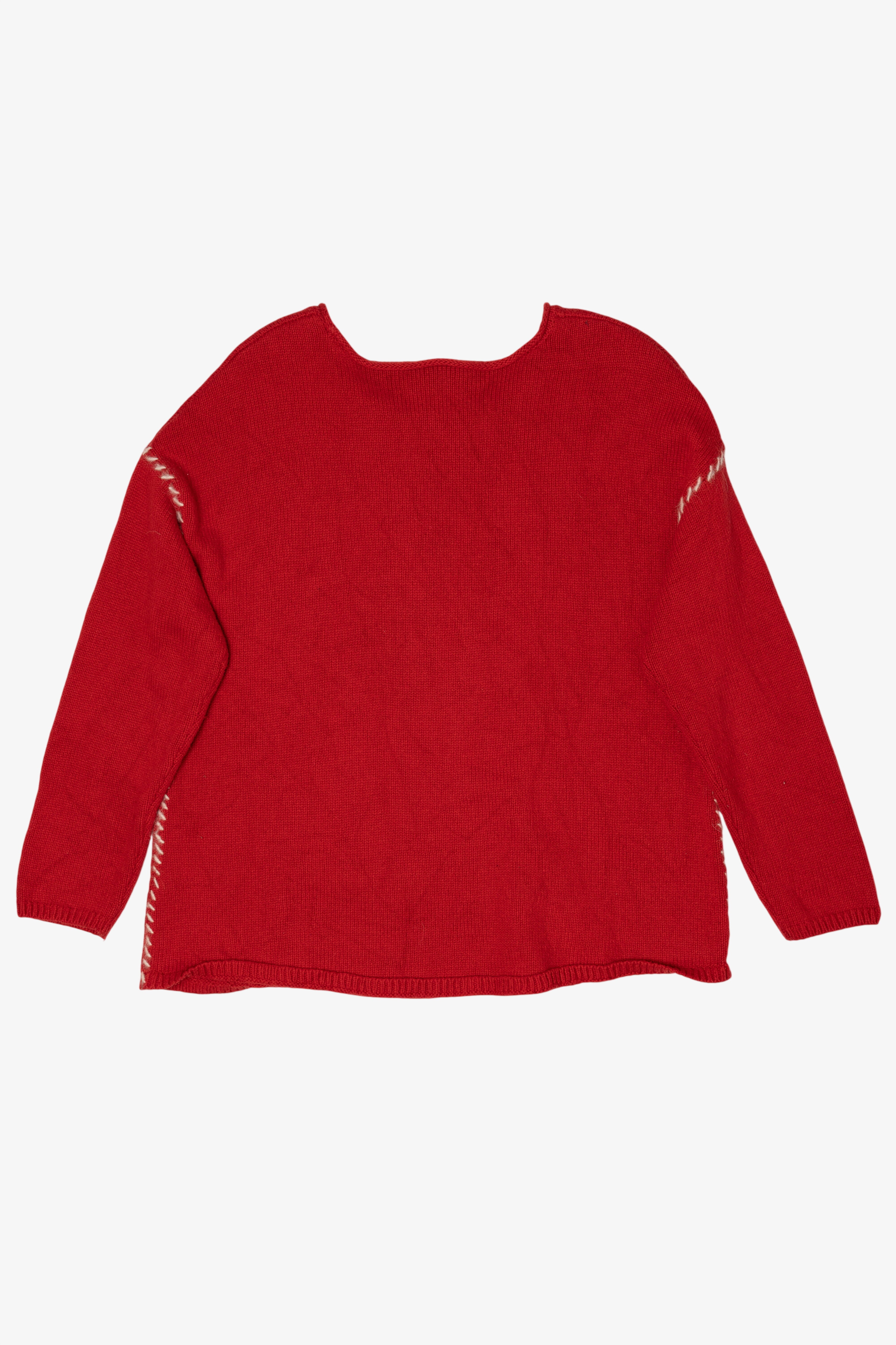 Vintage Red J.Jill Reindeer Sweater (2000s)