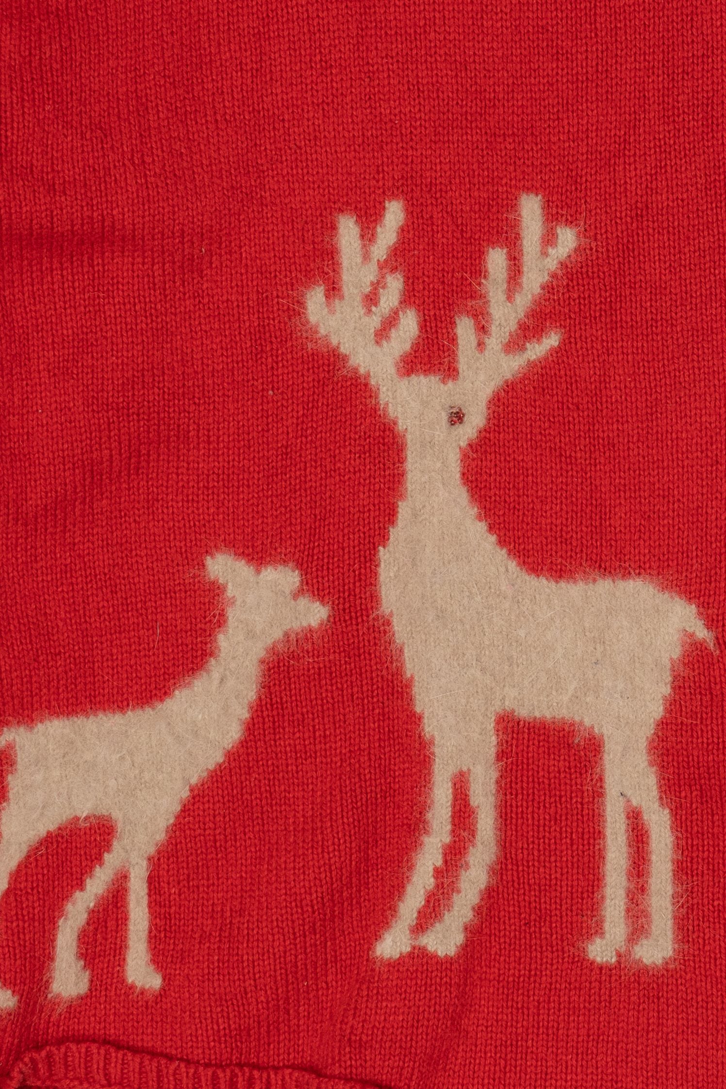 Vintage Red J.Jill Reindeer Sweater (2000s)