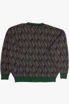 Vintage Crossings Fine Line V-Neck Sweater (1990s)