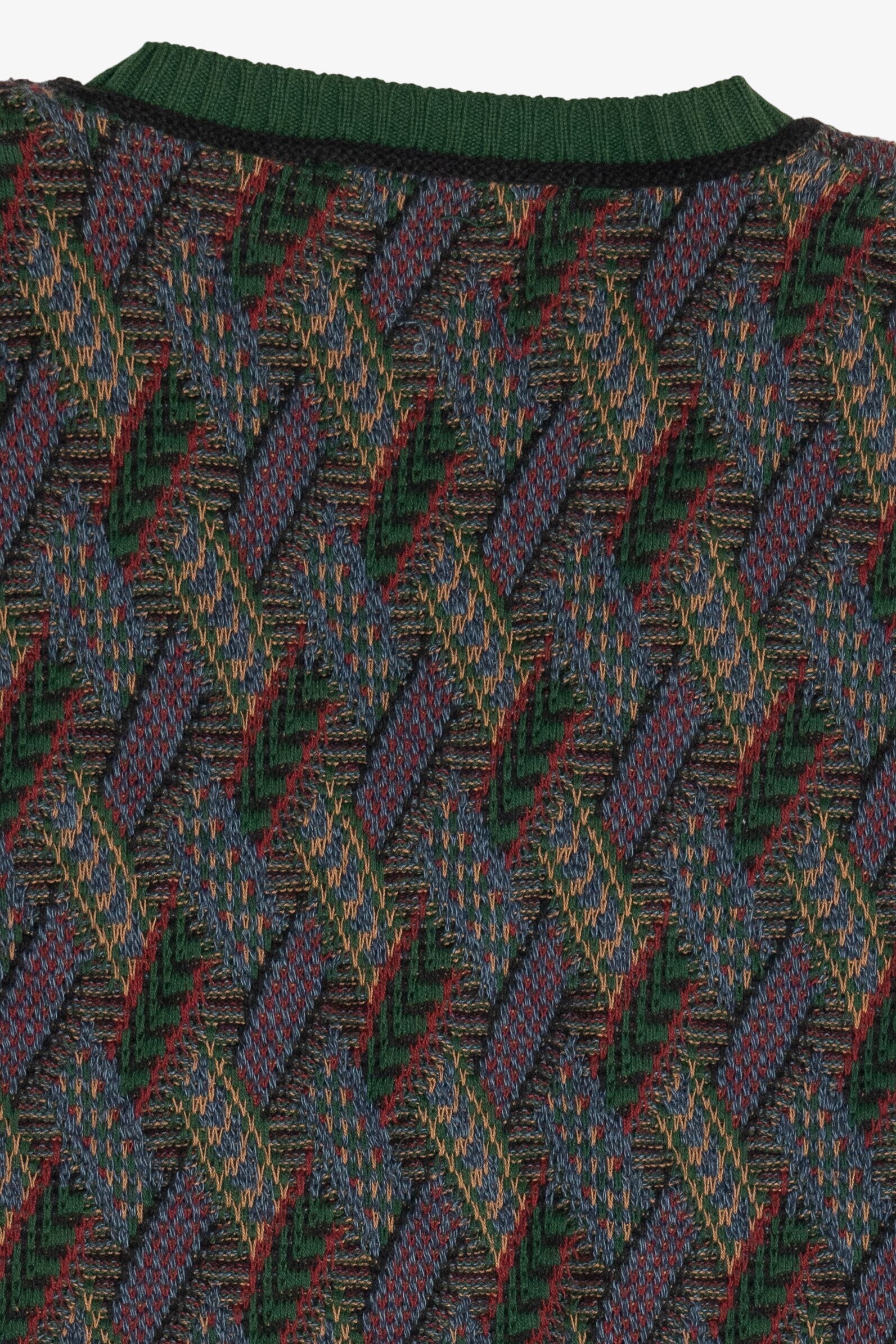 Vintage Crossings Fine Line V-Neck Sweater (1990s)