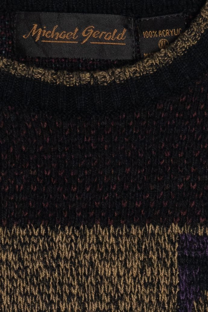 Vintage Sneaky Hexagon Emoji Michael Gerald Sweater (1980s)