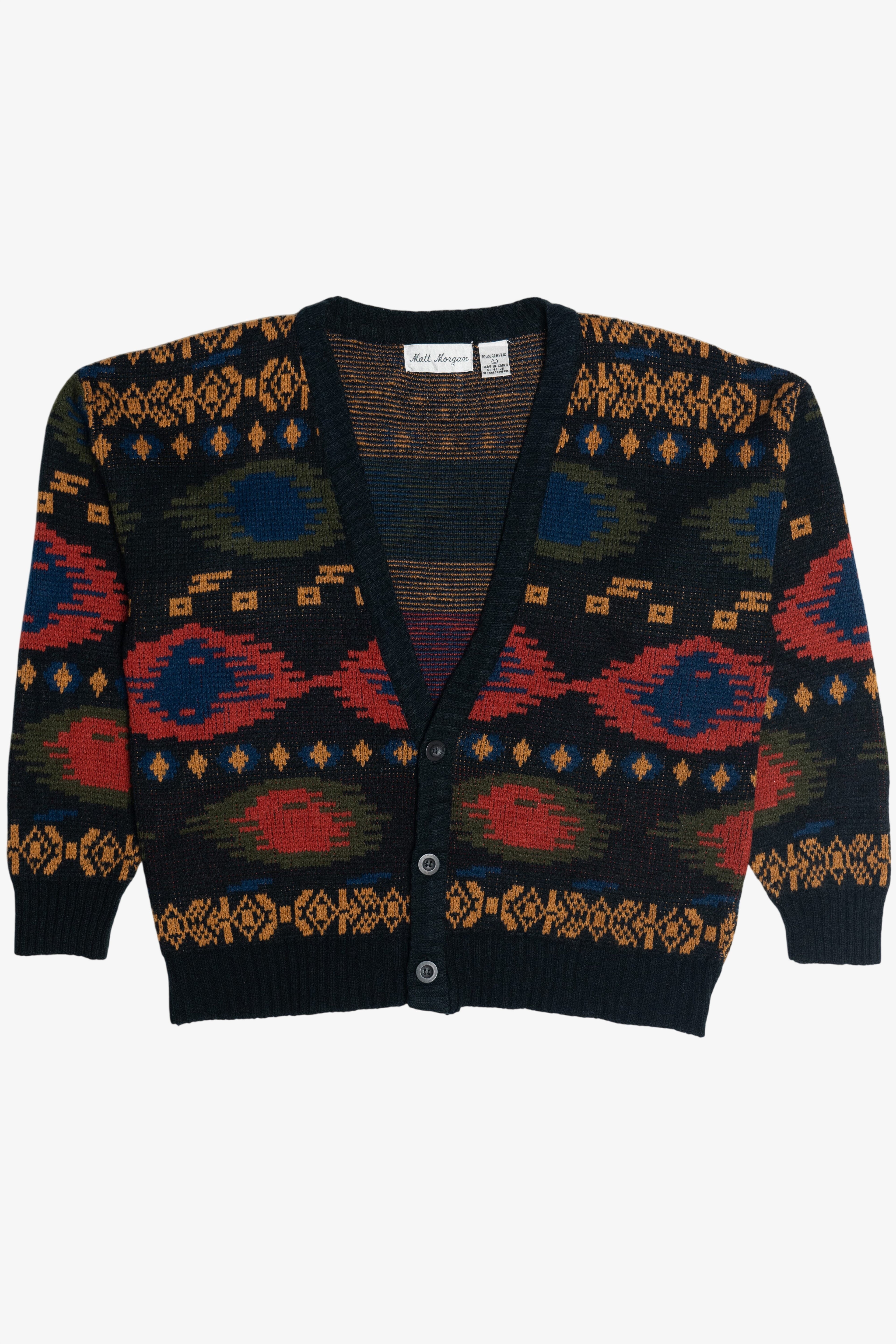 Vintage Matt Morgan Southwest Cardigan Sweater (1980s)