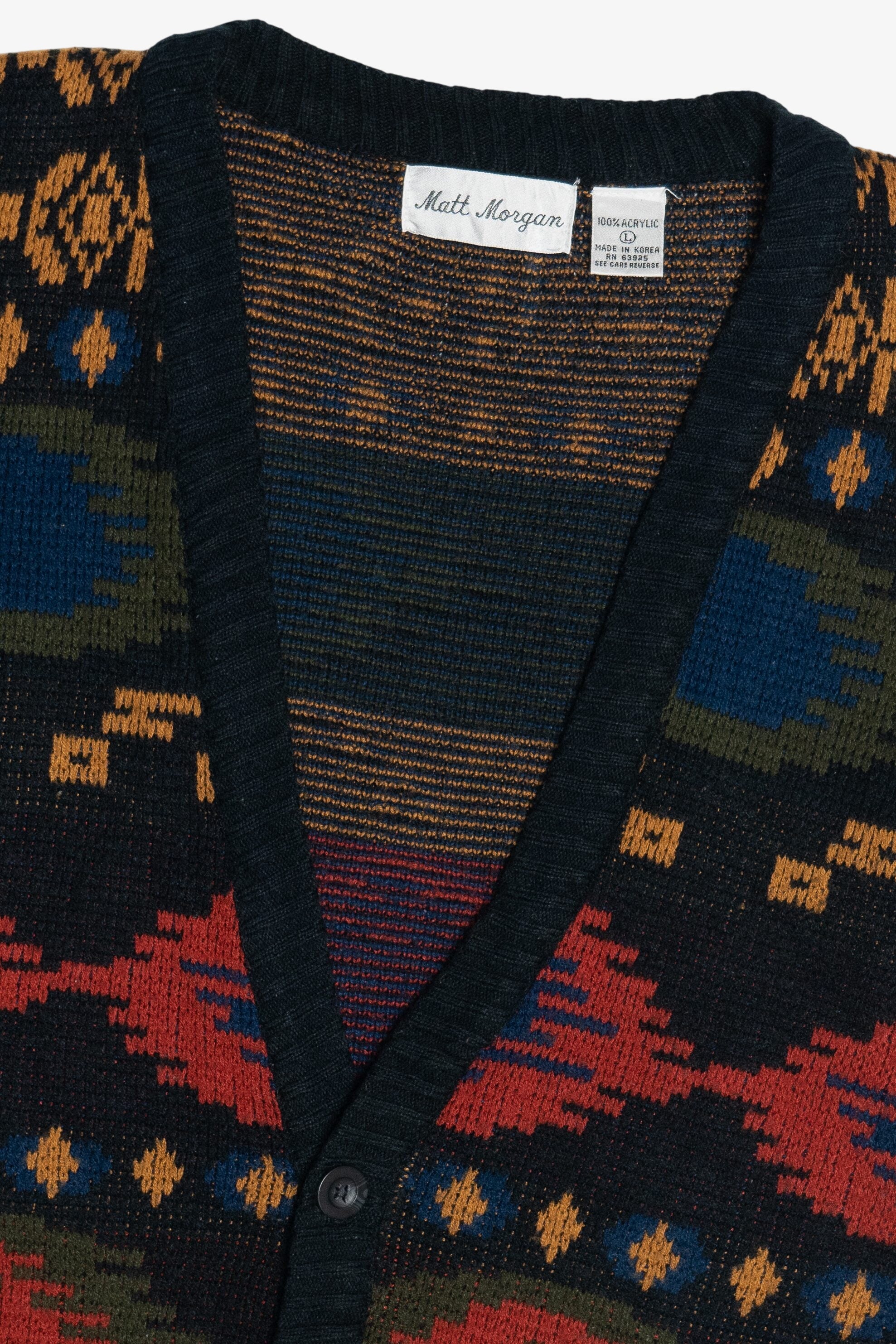 Vintage Matt Morgan Southwest Cardigan Sweater (1980s)