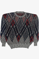 Vintage Red Diamond Argyle Sweater (1980s)