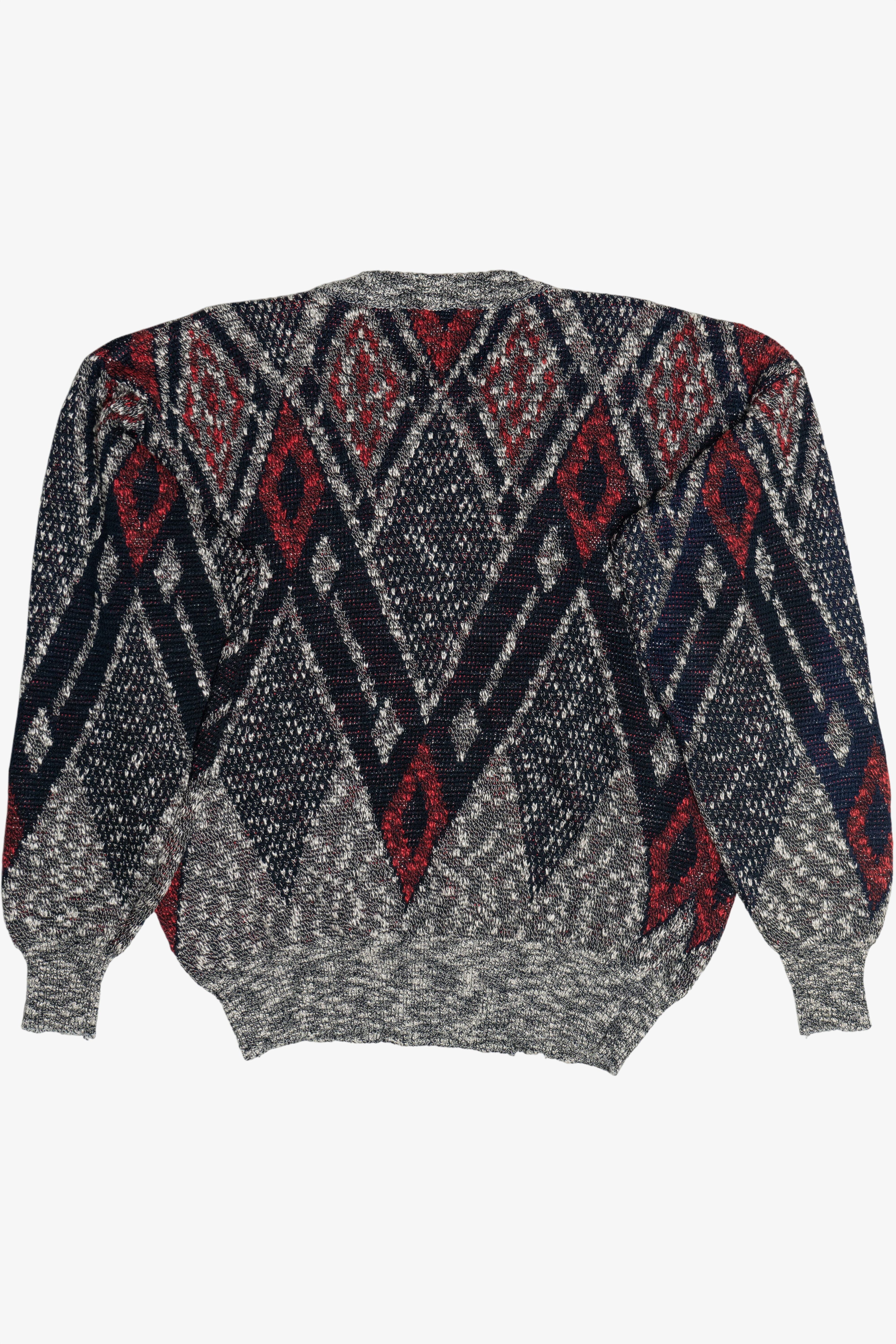 Vintage Red Diamond Argyle Sweater (1980s)