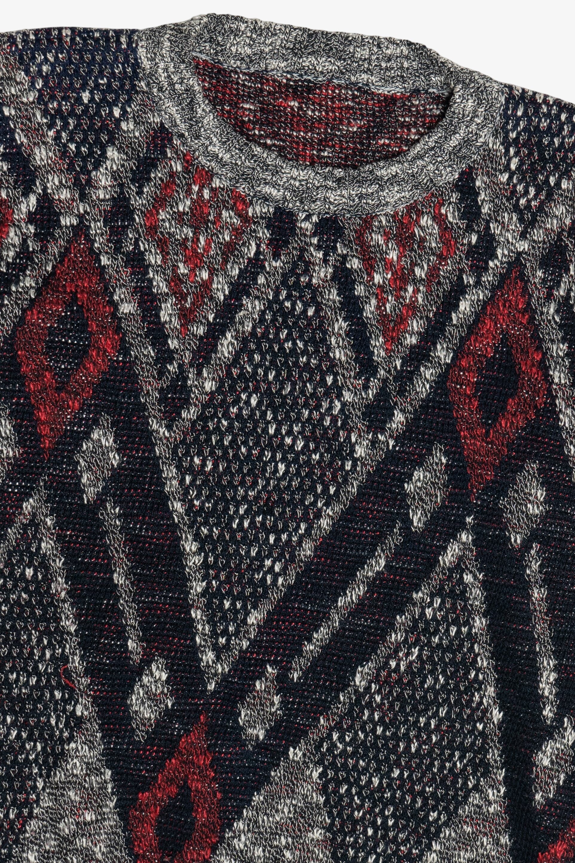 Vintage Red Diamond Argyle Sweater (1980s)