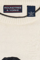 Vintage Black Labrador Embroidered Roundtree & Yorke Sweater (1990s)