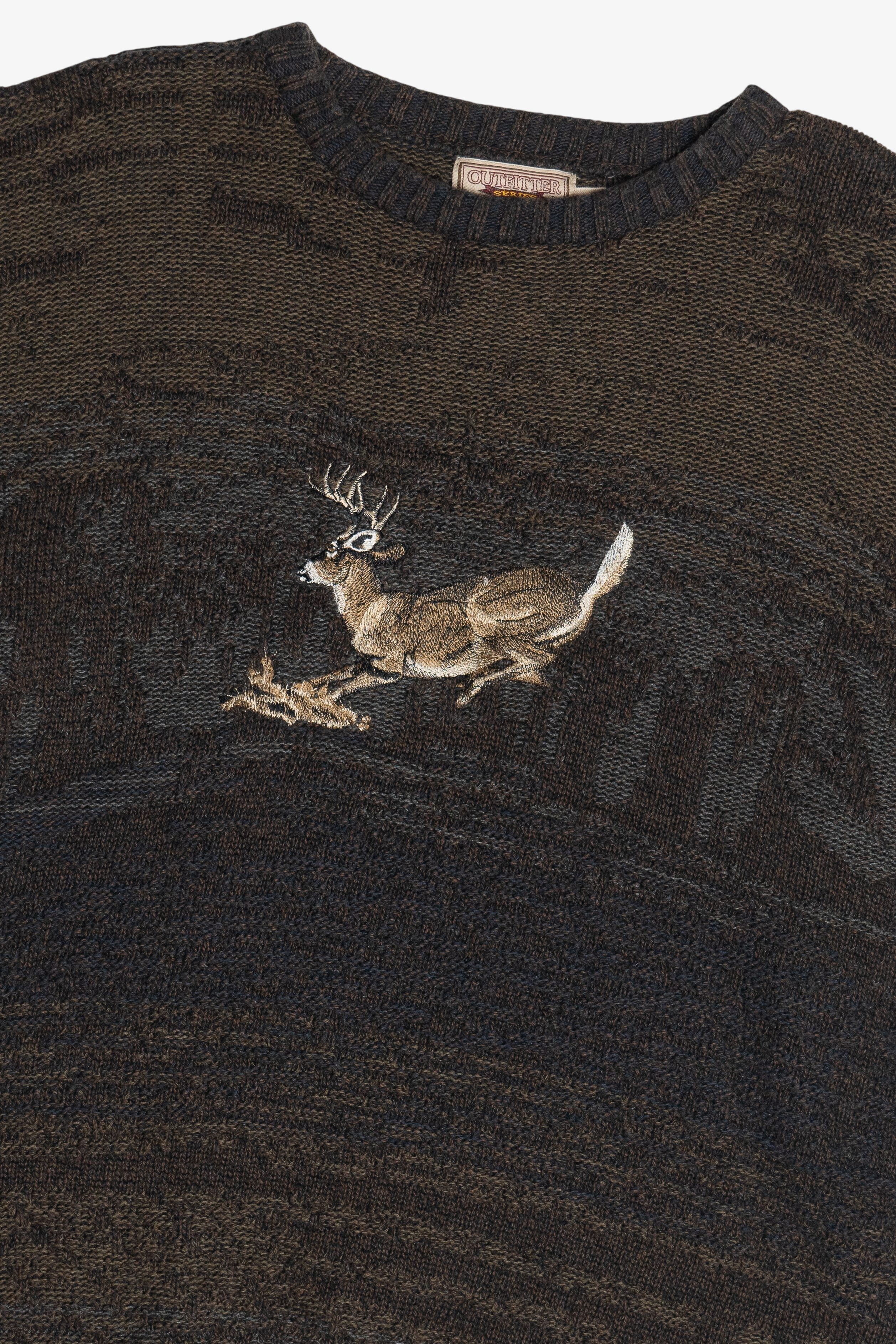 Vintage Cabela's Embroidered White Tail Deer Sweater (2000s)