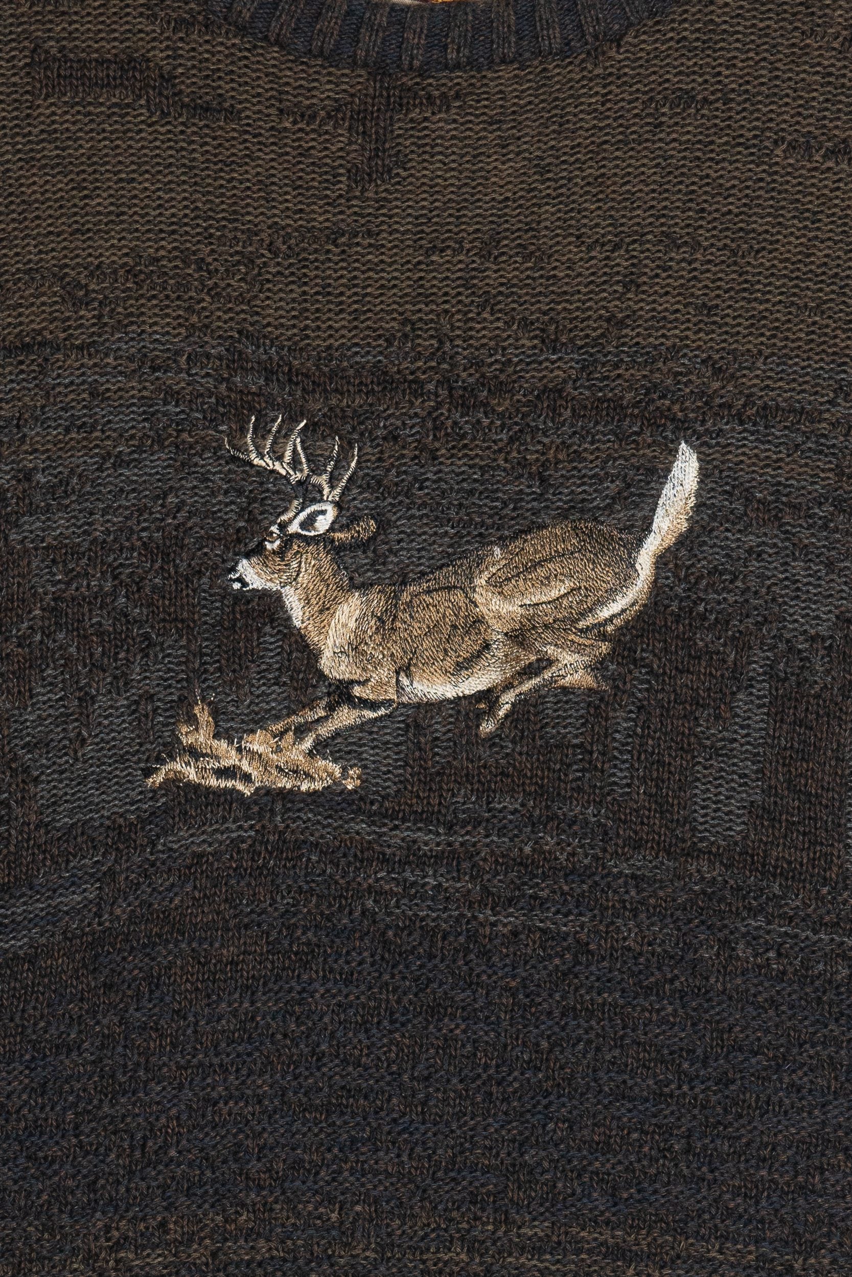 Vintage Cabela's Embroidered White Tail Deer Sweater (2000s)