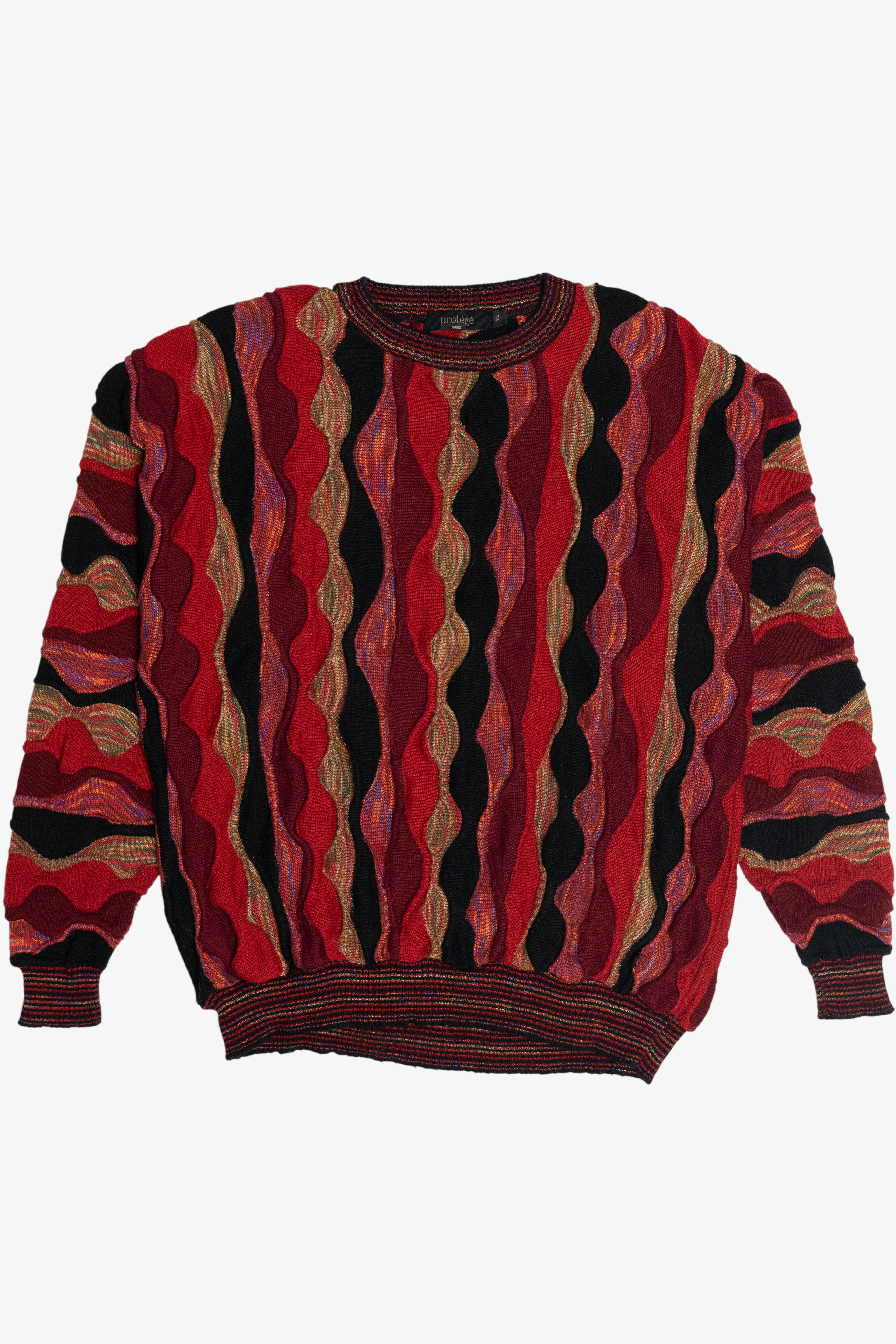 Vintage Protege Vertical Scallop Sweater (1990s)