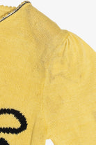 Vintage Cats And Mouse Puff Sleeve Graphic Sweater (1980s)