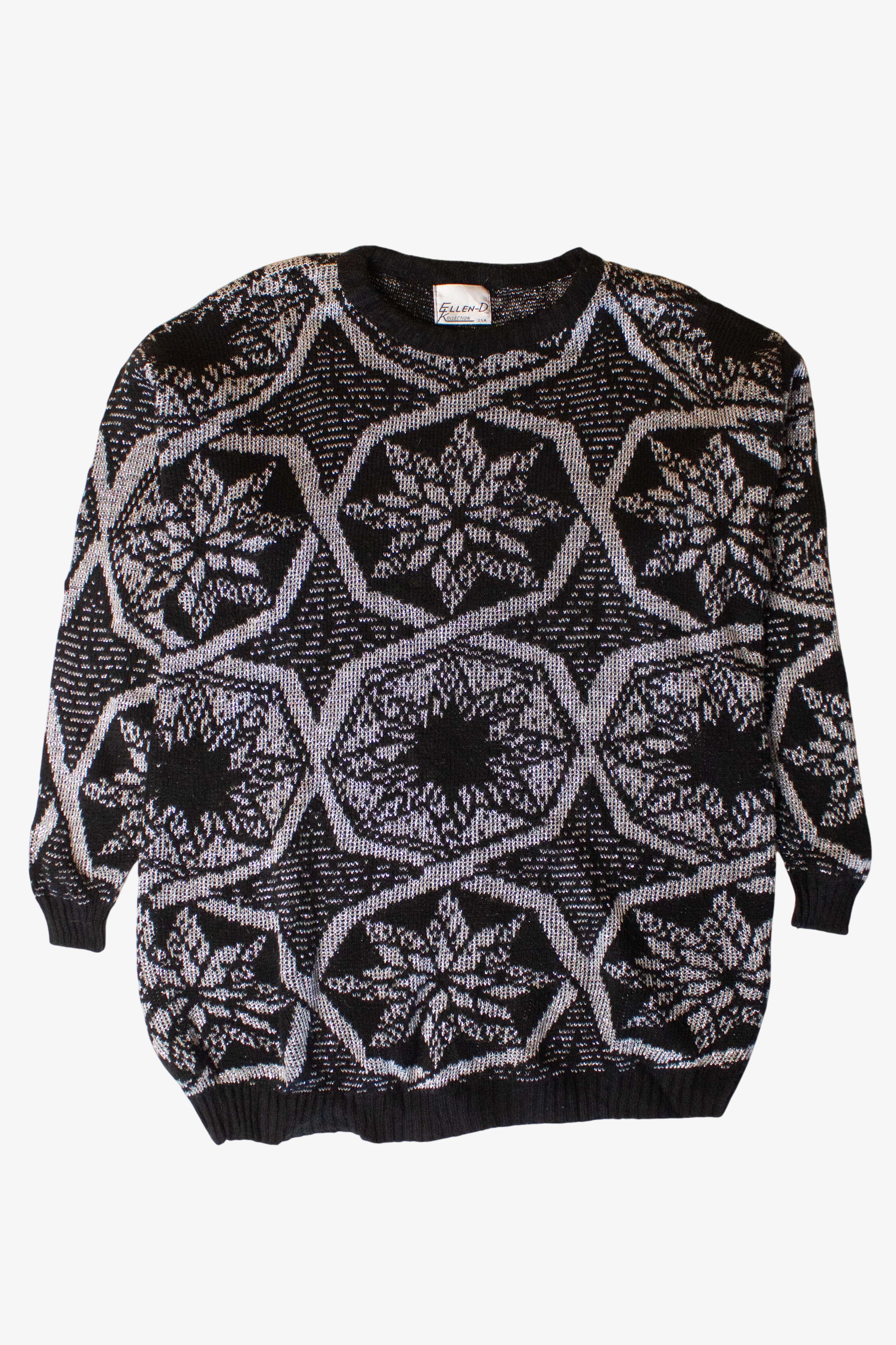 Vintage Gray Stars Sweater (1980s)