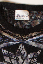 Vintage Gray Stars Sweater (1980s)