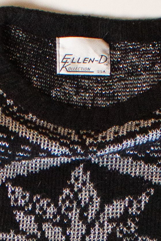 Vintage Gray Stars Sweater (1980s)