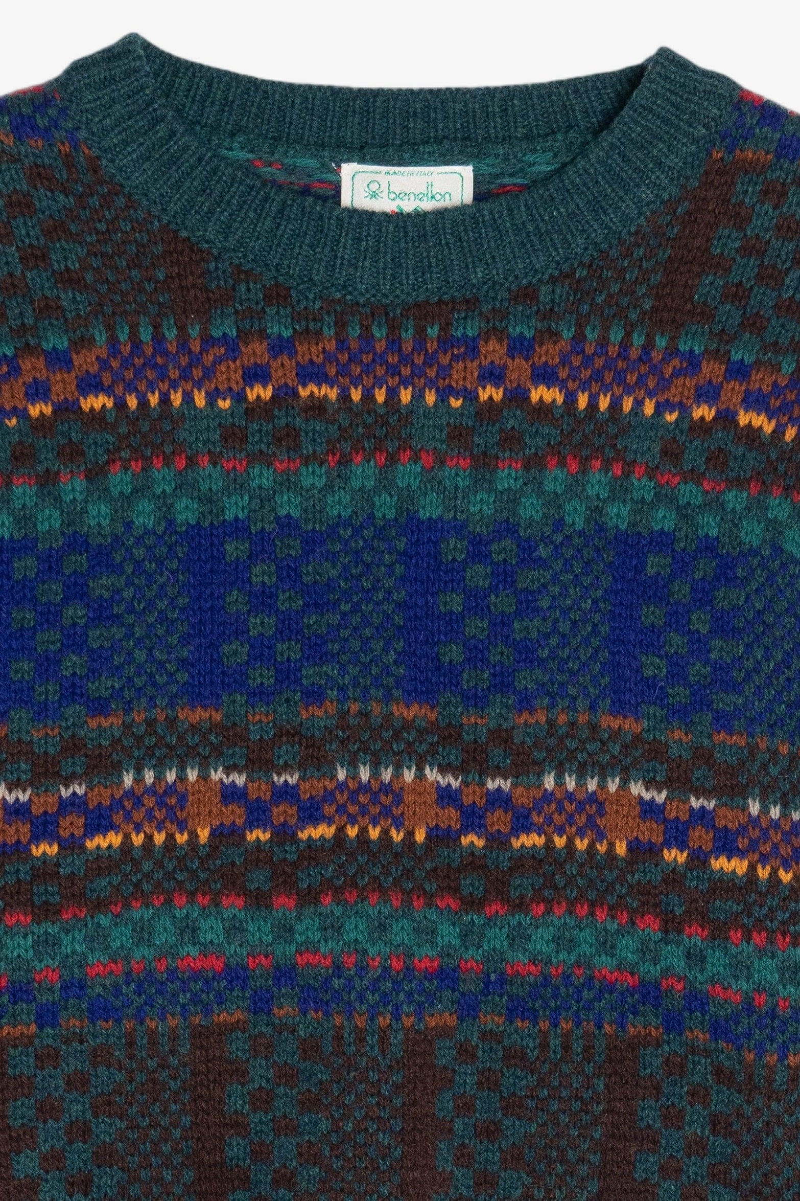 Vintage United Colors of Benetton Graphic Sweater (1980s)