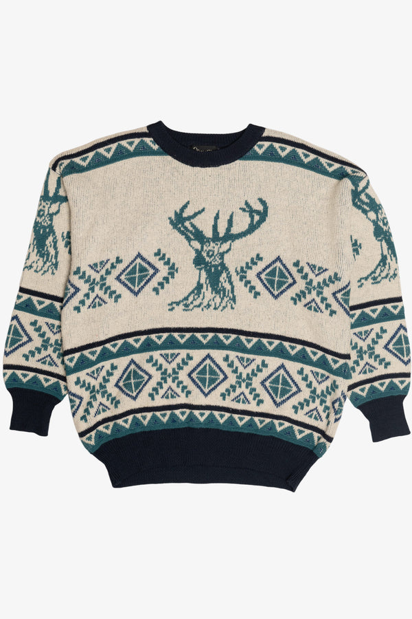 Vintage You & Us Knitwear Deer Sweater (1980s)