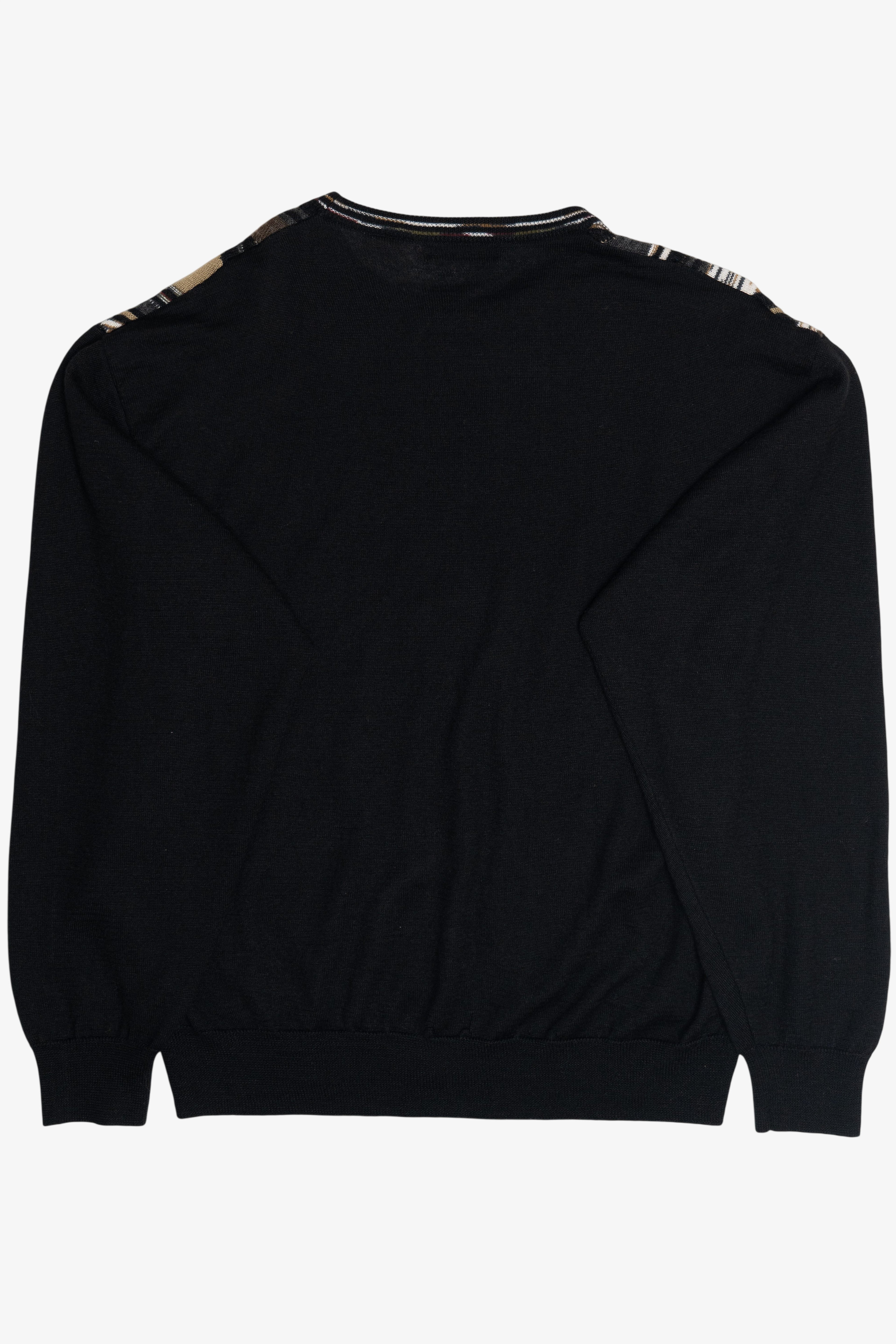 Vintage Cellini Scallop Stripe Knit Sweater (1980s)