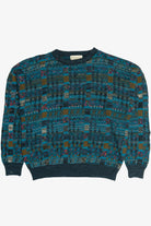 Vintage Expressions Worldwide Graphic Sweater (1980s)