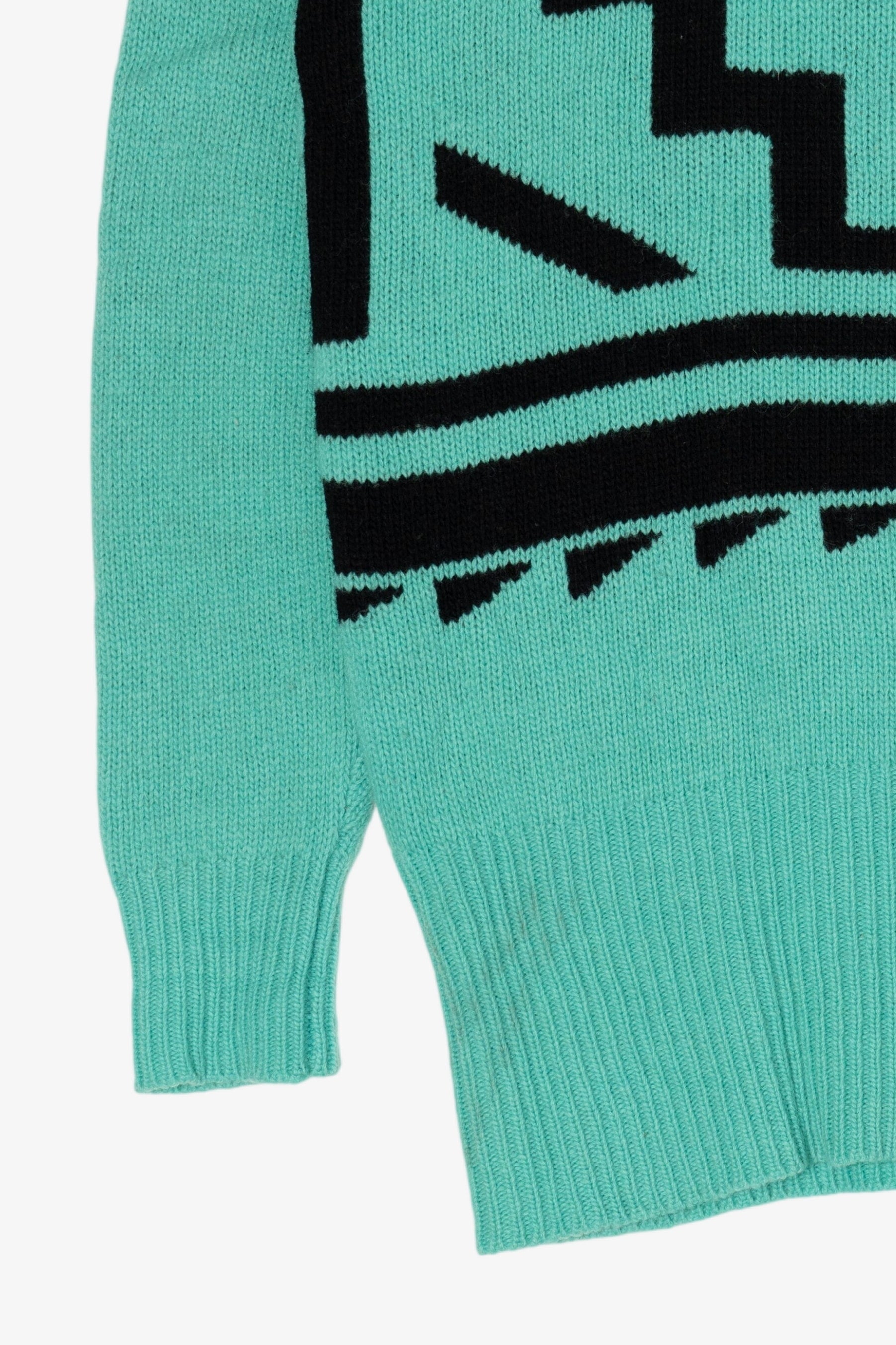 Vintage Turquoise Liz Sport Turtleneck Sweater (1980s)