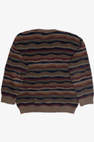 Vintage Northern Isles Wavy Horizontal Striped Sweater (1990s)