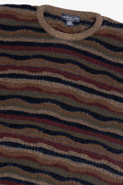 Vintage Northern Isles Wavy Horizontal Striped Sweater (1990s)