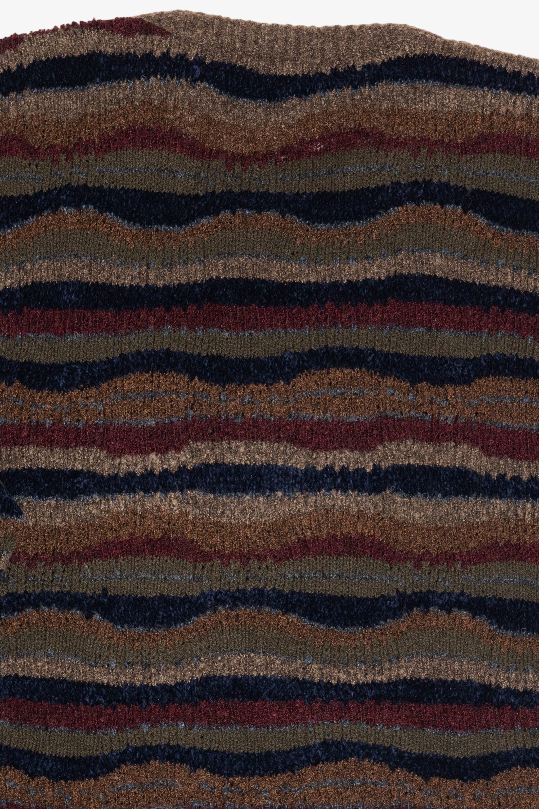 Vintage Northern Isles Wavy Horizontal Striped Sweater (1990s)
