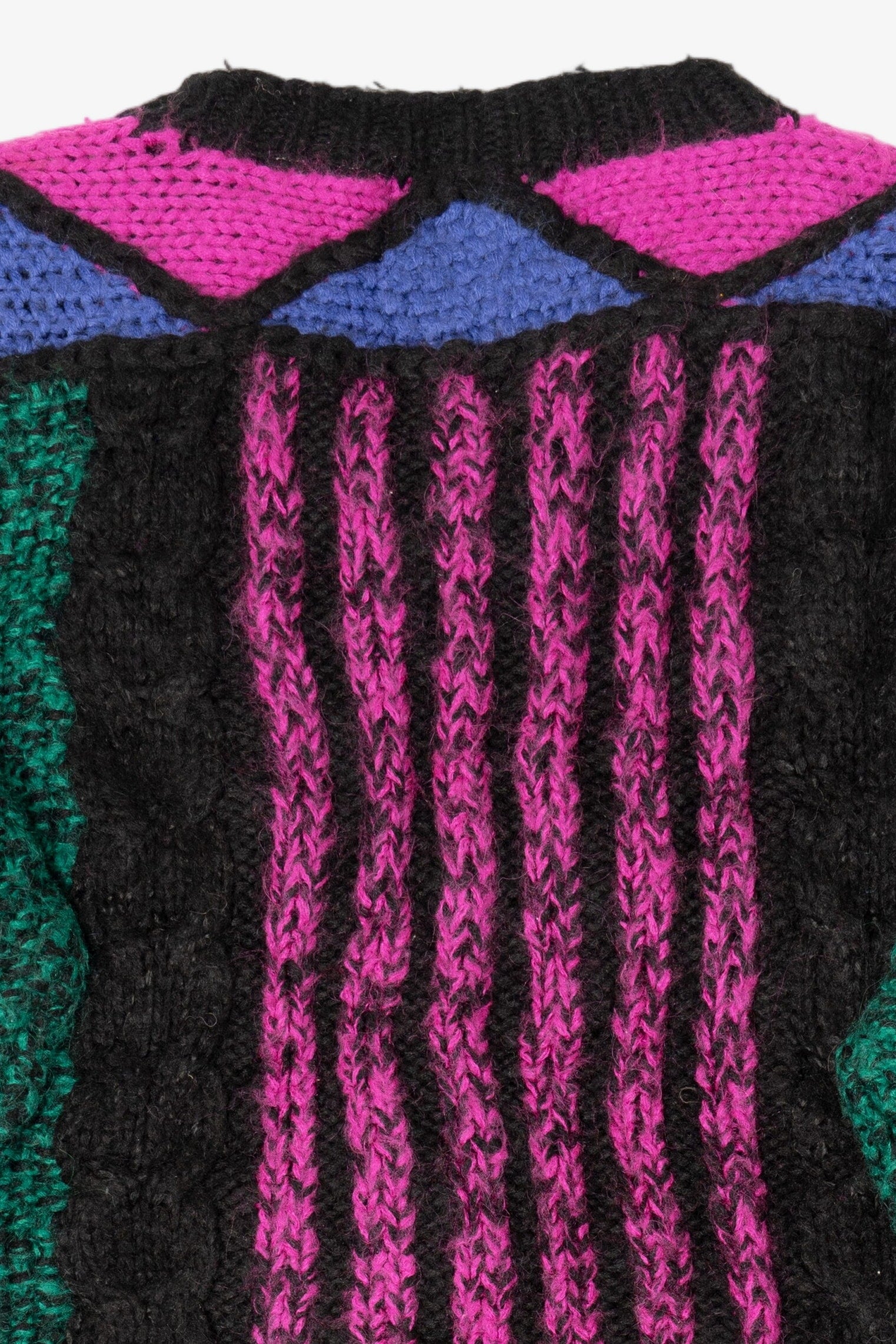 Vintage Green And Pink Novo Graphic Sweater (1980s)