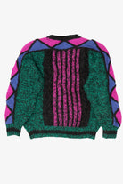Vintage Green And Pink Novo Graphic Sweater (1980s)