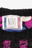 Vintage Green And Pink Novo Graphic Sweater (1980s)