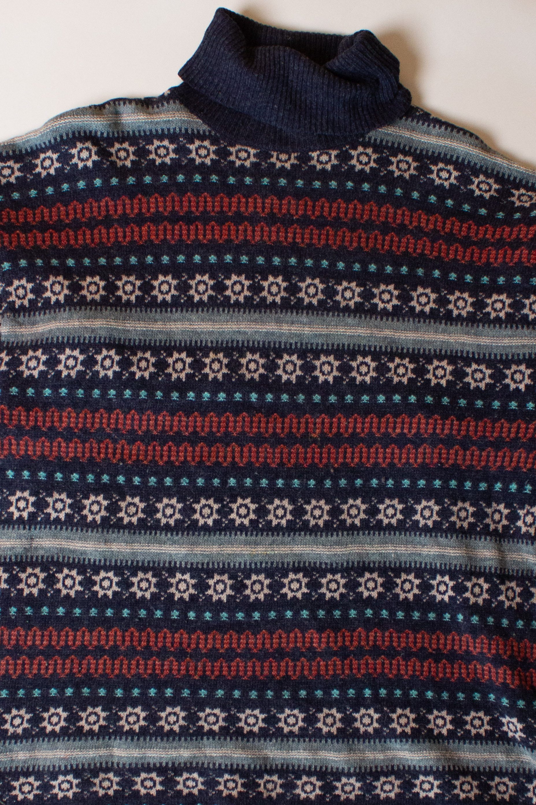 Vintage Striped Turtleneck Esprit Sweater (1990s)