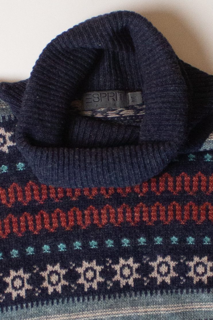 Vintage Striped Turtleneck Esprit Sweater (1990s)