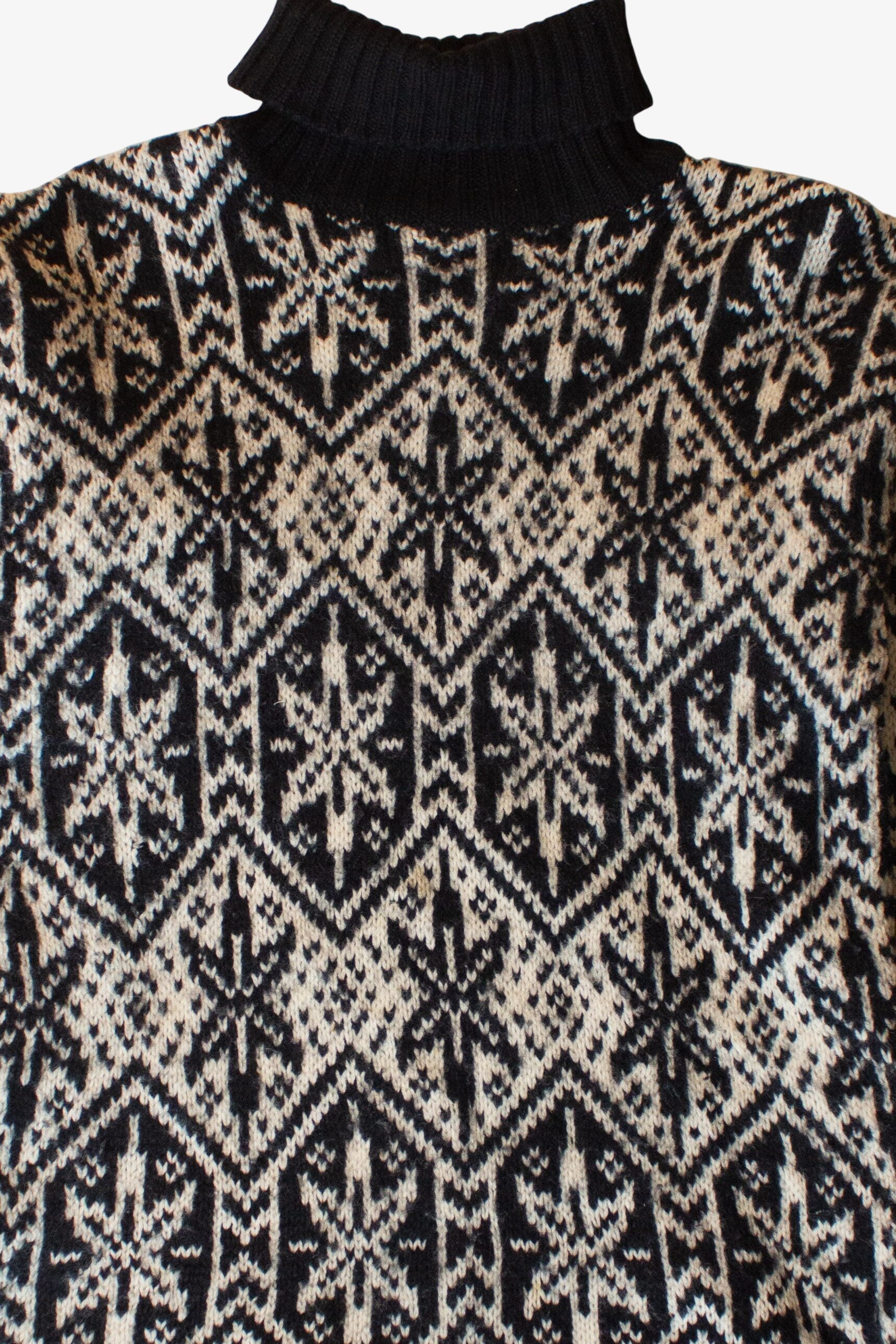 Vintage Eddie Bauer Snowflake Turtleneck Sweater (1990s)