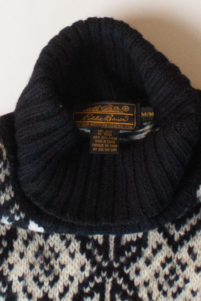 Vintage Eddie Bauer Snowflake Turtleneck Sweater (1990s) – Ragstock