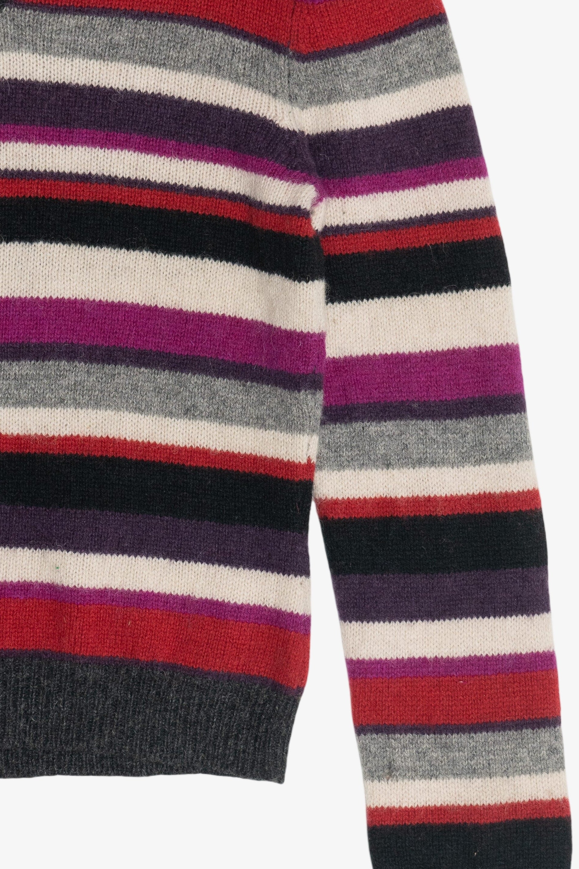 Vintage The Limited Striped V-Neck Wool Sweater (2000s)