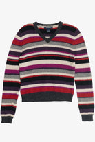 Vintage The Limited Striped V-Neck Wool Sweater (2000s)