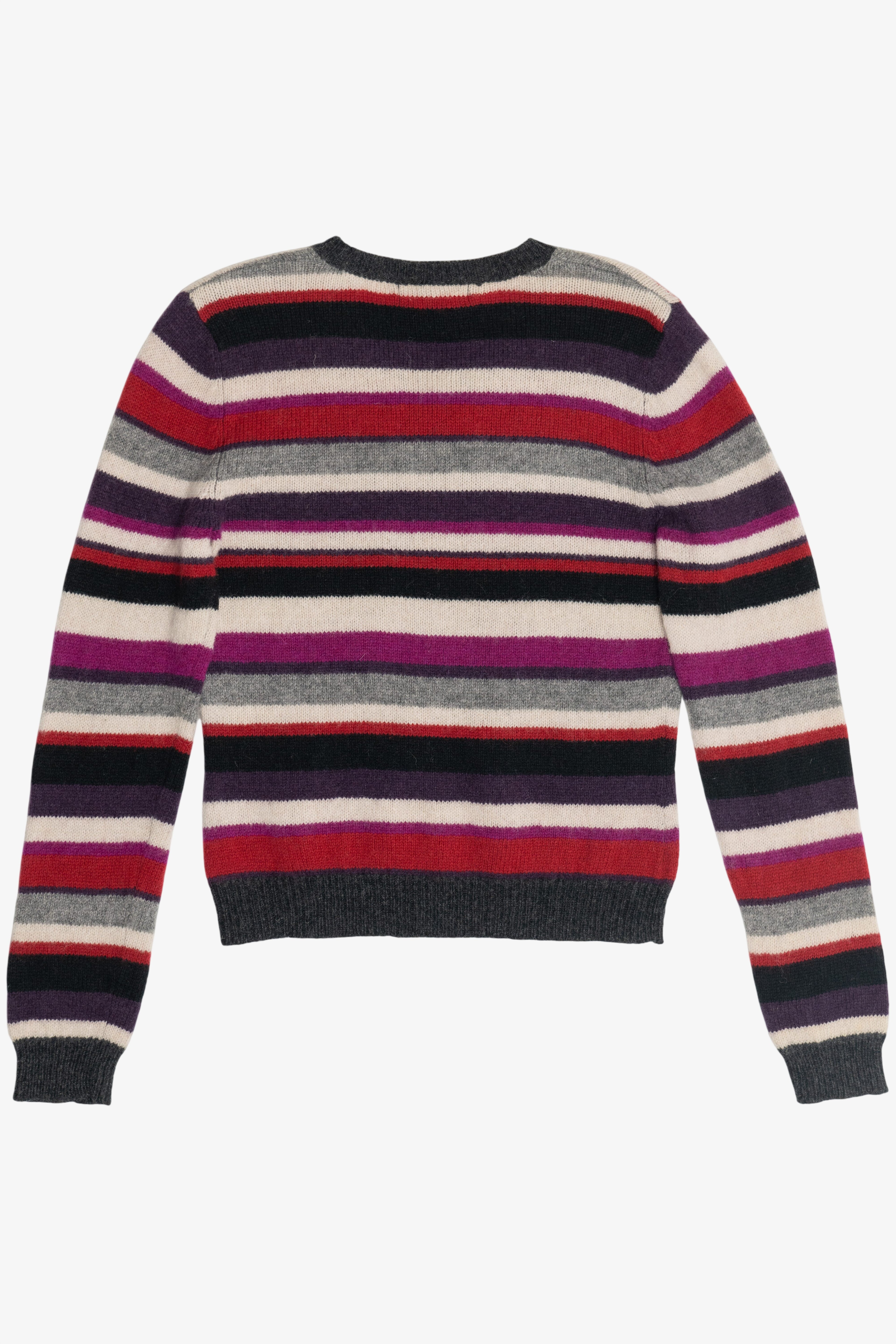 Vintage The Limited Striped V-Neck Wool Sweater (2000s)