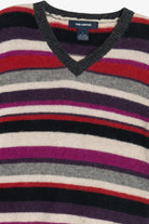 Vintage The Limited Striped V-Neck Wool Sweater (2000s)