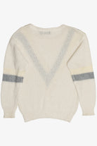 Vintage Ivory Carducci Graphic Knit Sweater (1980s)