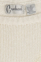 Vintage Ivory Carducci Graphic Knit Sweater (1980s)