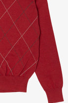 Vintage Red Jos. A. Bank Argyle Sweater (2000s)