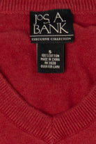 Vintage Red Jos. A. Bank Argyle Sweater (2000s)