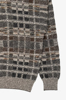 Vintage Gray Checkered Brandini Sweater (1990s)