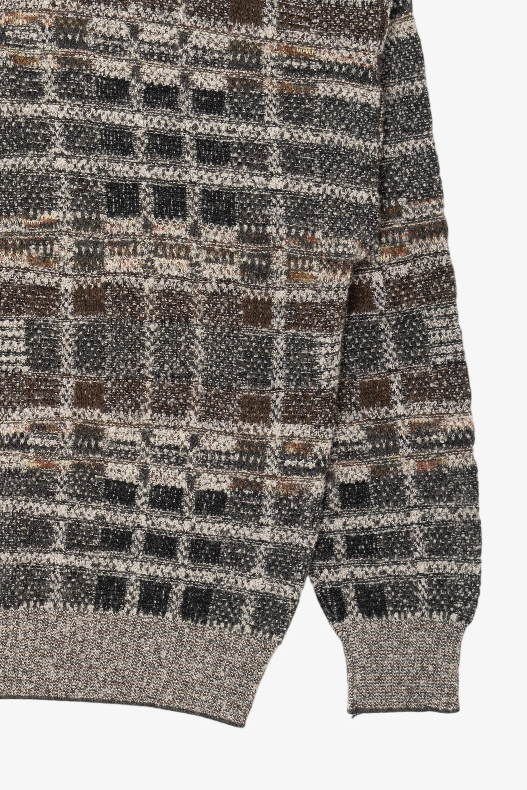 Vintage Gray Checkered Brandini Sweater (1990s)