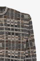 Vintage Gray Checkered Brandini Sweater (1990s)